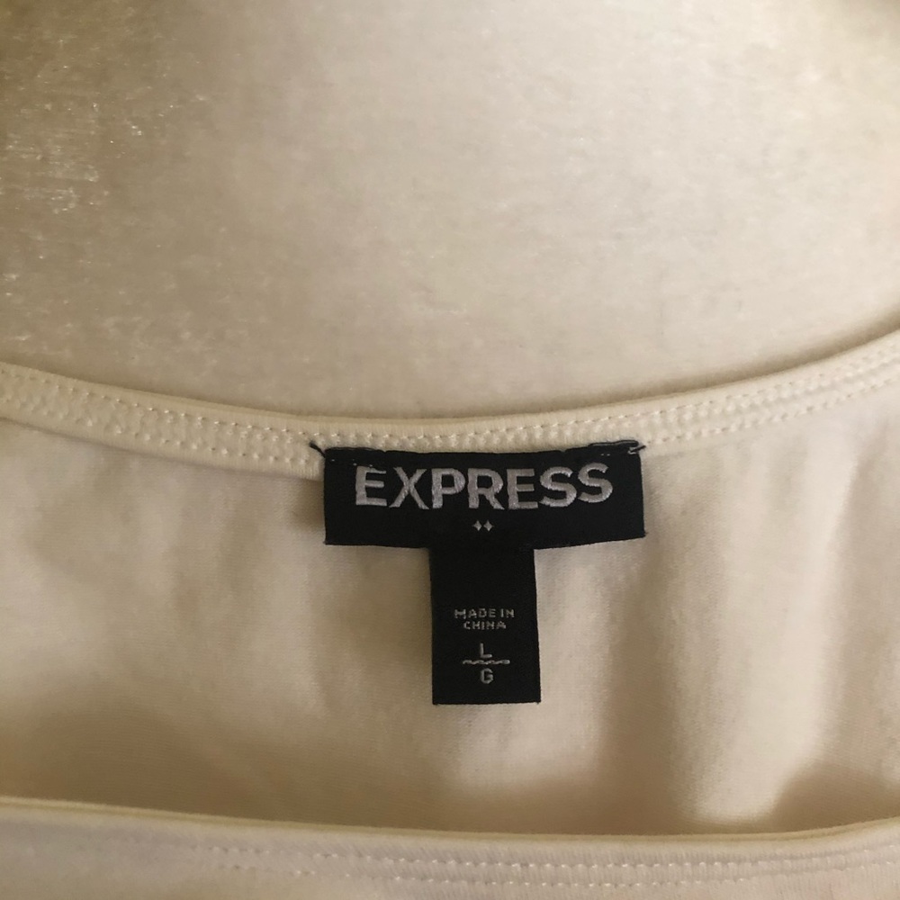 Express | Peplum Colorblock Top - Picture 2 of 2